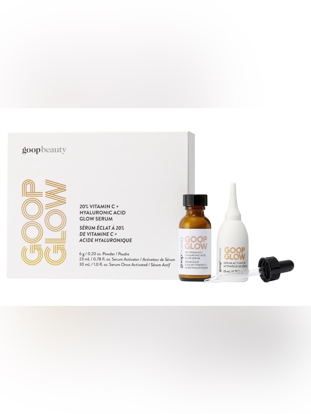 20% Vitamin C + Hyaluronic Acid Glow Serum - Amber Bottle